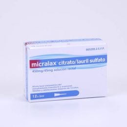 MICRALAX EMULSION RECTAL 12 MICROENEMAS 5 ML