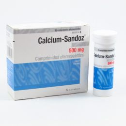 CALCIUM-SANDOZ 500 MG CA 30 COMPRIMIDOS EFERVESCENTES