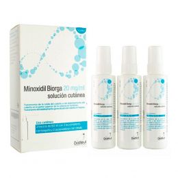 MINOXIDIL BIORGA 20 mg/ml SOLUCION CUTANEA 3 FRASCOS 60 ML 