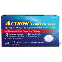 ACTRON 267/133/40MG 10 COMPRIMIDOS EFERVESCENTES
