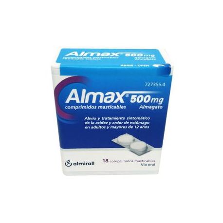 ALMAX 500 MG 24 COMPRIMIDOS MASTICABLES