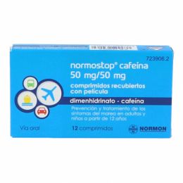 NORMOSTOP CAFEINA 50/50 MG 12 COMPRIMIDOS