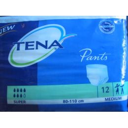 TENA PANTS SUPER T- MED 12 U