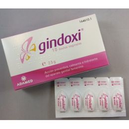 GINDOXI 2,5G 10 OVULOS VAGINAL